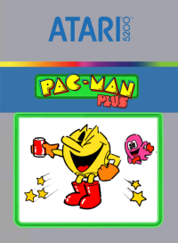 Pac-Man Plus Atari 5200 US box art